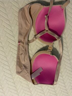 PINK Victoria’s Secret Nude Push-Up Bra Tan Lightly Lined